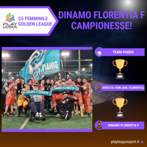 Golden League C5 Femminile 2023 Dinamo Florentia campionesse!