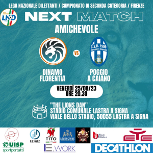 Amichevole prima squadra maschile Dinamo Florentia vs Poggio a Caiano